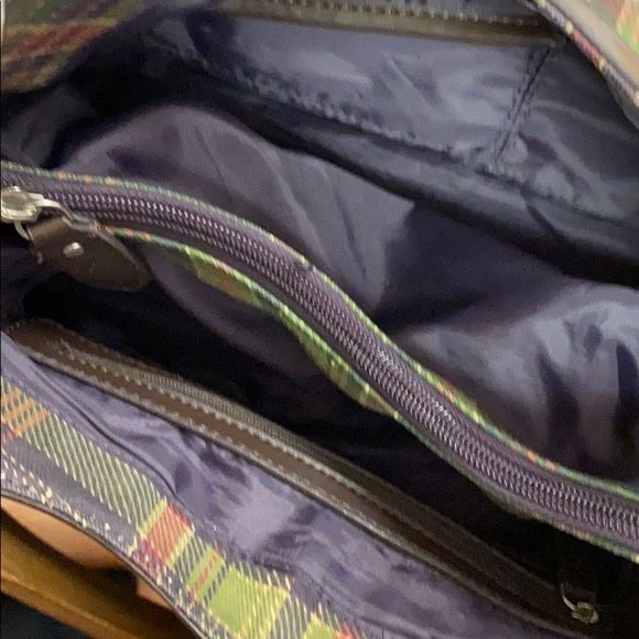 Chaps Plaid Handbag 11x9 - Picture 5 of 5